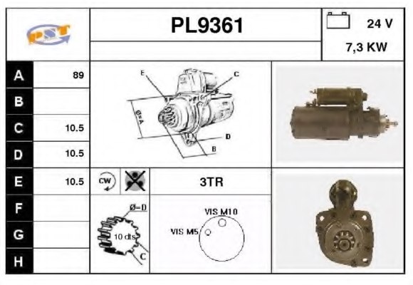 SNRA PL9361 Starter